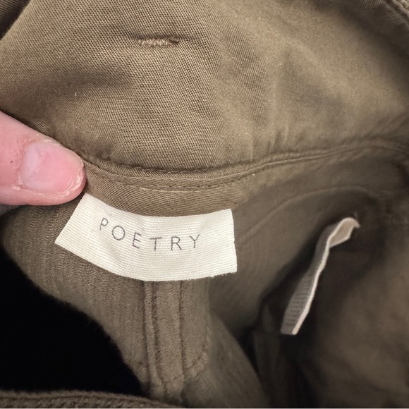 Poetry London Wide Wale Corduroy Pants | Olive Brown | Size UK 8 / US 4-like new - Picture 8 of 13